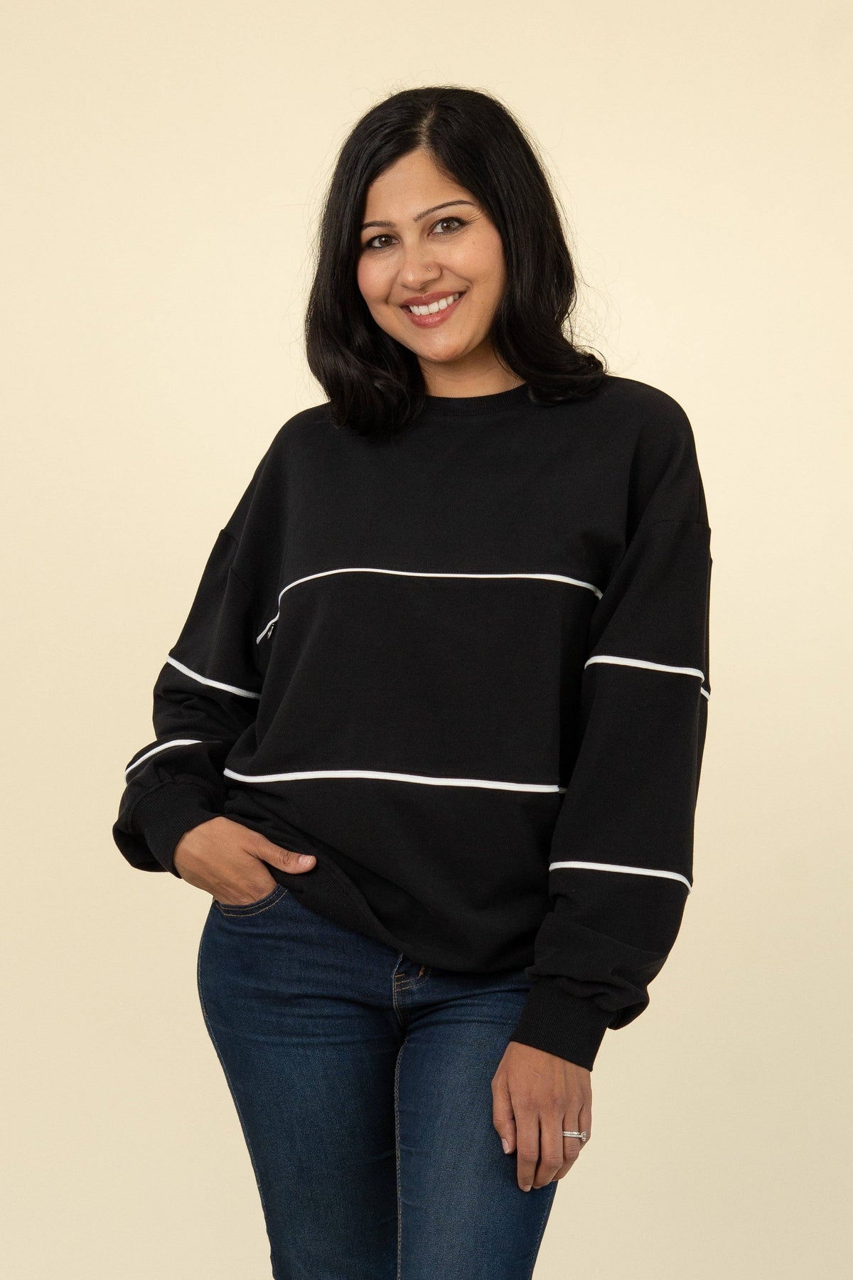 The Piped Sweatshirt