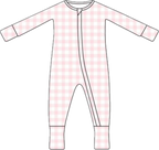Bamboo Zip Pajamas | Pink Sugar