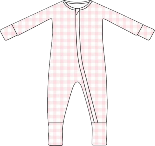 Bamboo Zip Pajamas | Pink Sugar