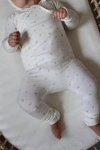 Blue Baby’s Breath Bamboo Wrap Footie