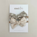 Nylon Stretchy Bow Headband Set