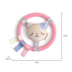 Teething Ring with Plush Character
