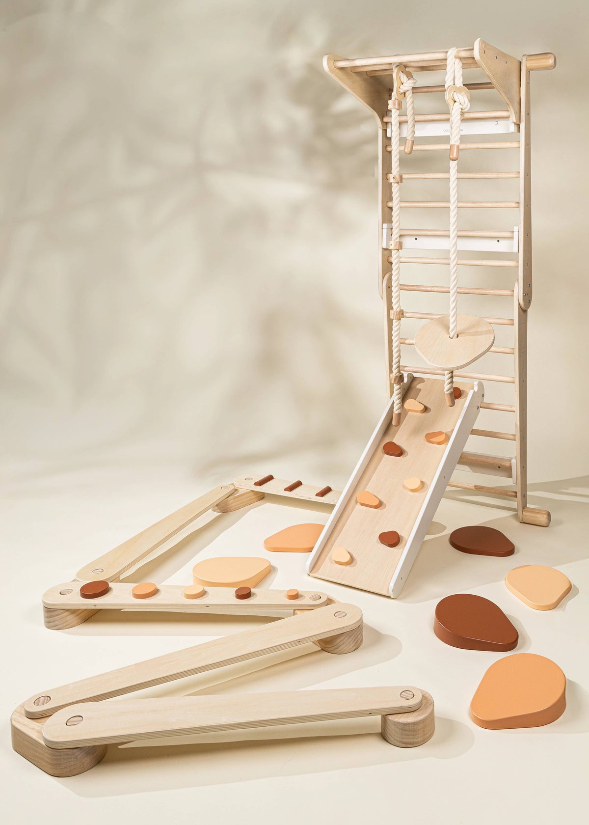 Wooden Balance Beams Set - Stripes