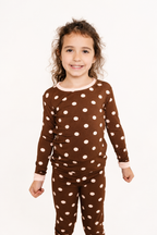 Espresso Polkadot Bamboo Set
