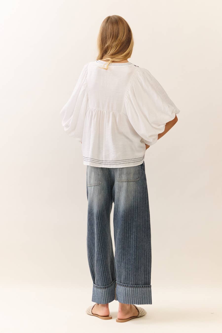 Plus The Striped Barrel Carpenter Culottes Pants