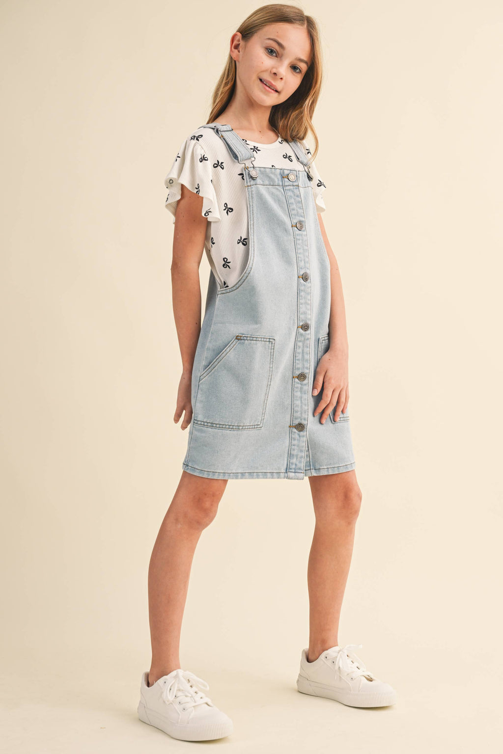 TWEEN GIRLS DENIM OVERALL DRESS