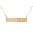 Grandma Bar Necklace
