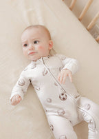 Sports (Ribbed) | Bamboo Zip Pajamas