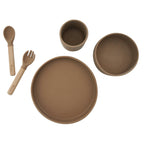 Silicone toddler feeding set