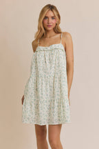 SLEEVELESS TIERED MINI DRESS