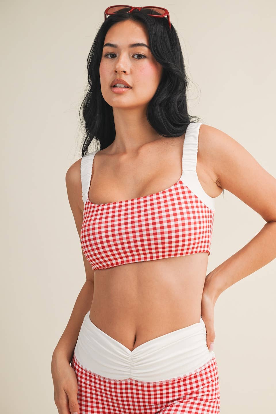 Gingham Print WorkOut Set