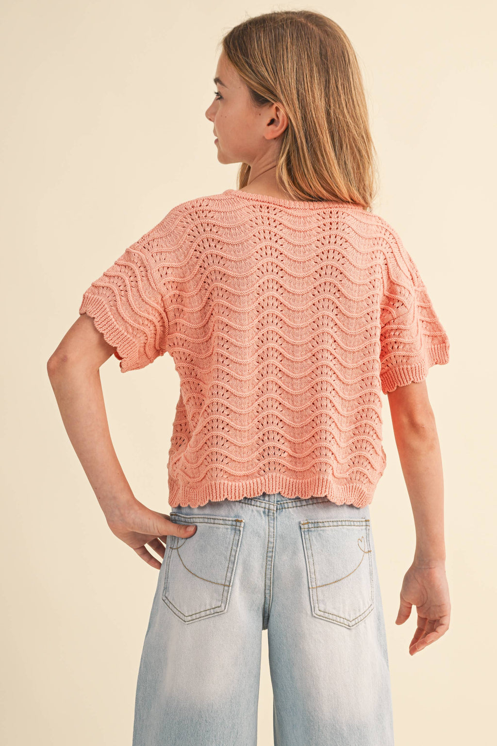 TWEEN GIRLS CROCHET TOP