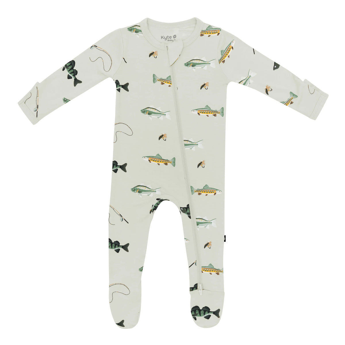 Zippered Footie in Fishing (Kyte baby )