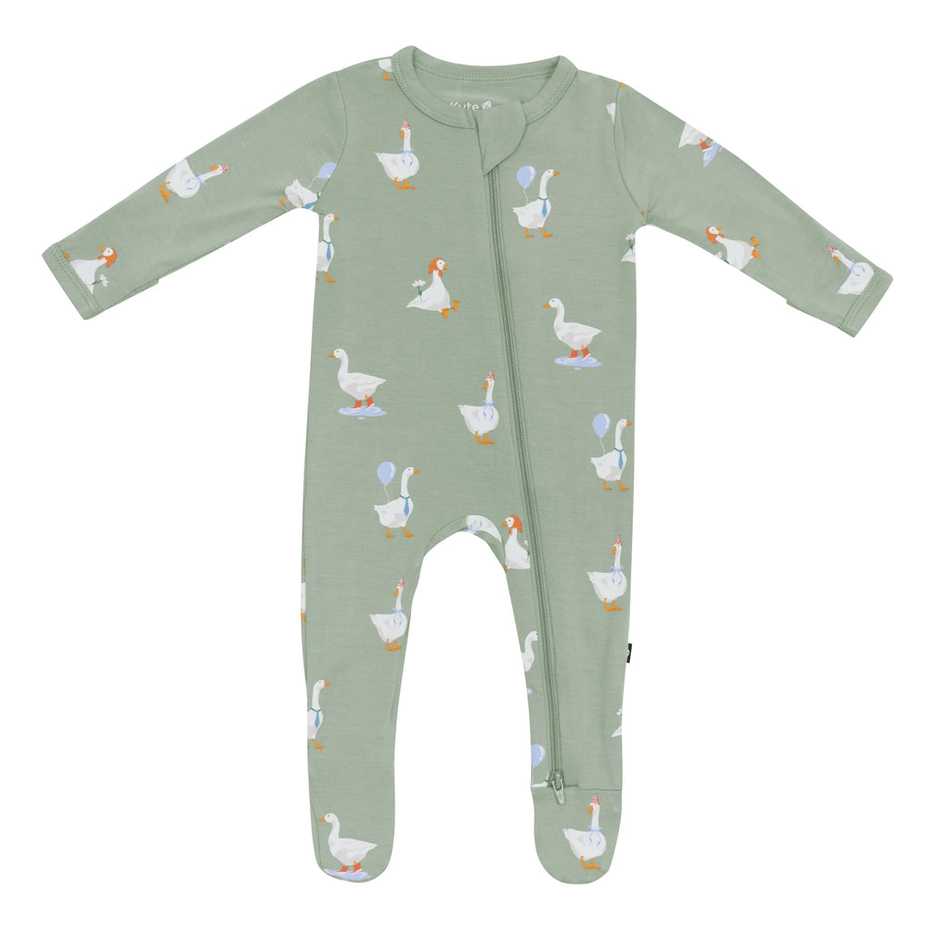 Zippered Footie in Silly Goose (kyte baby)