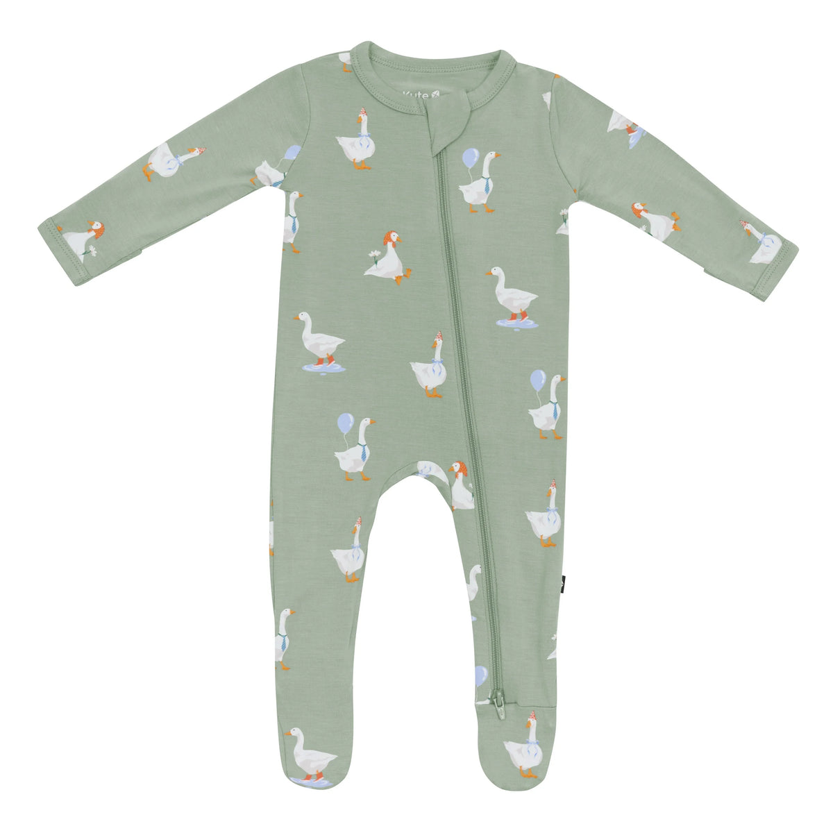 Zippered Footie in Silly Goose (kyte baby)