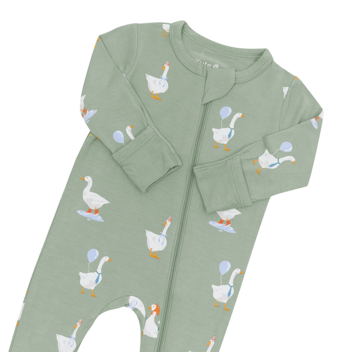 Zippered Footie in Silly Goose (kyte baby)