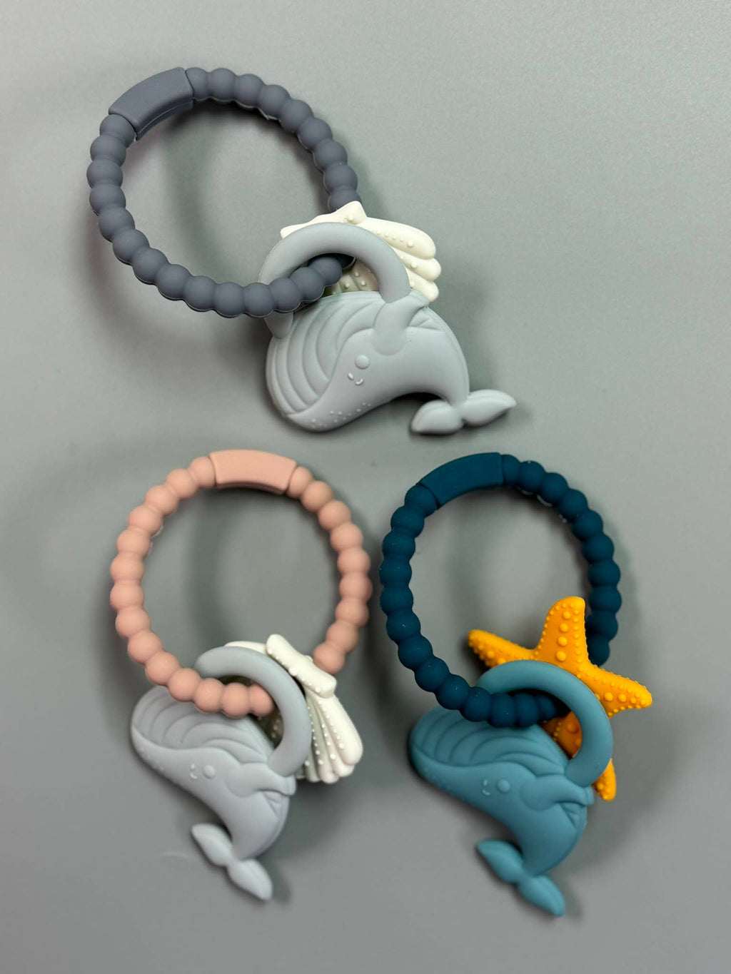 Free Silicone Whale Teether Ring