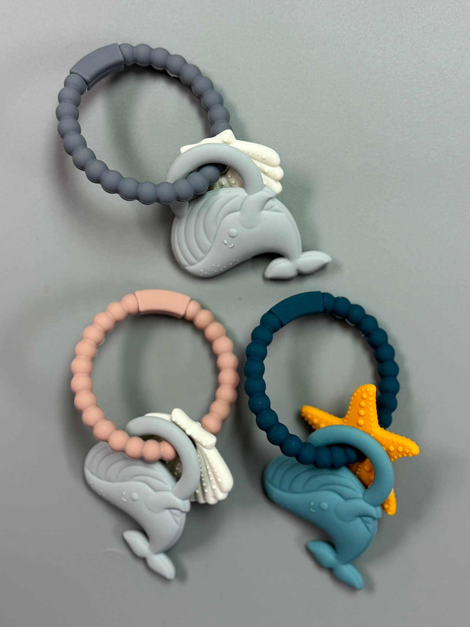 Free Silicone Whale Teether Ring