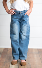Medium Wash Wide Leg Jean