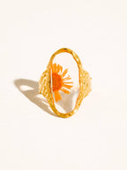 Mesa 18K Gold Non-Tarnish Sunflower Statement Ring