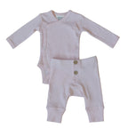 Stripe Pointelle Layette Set