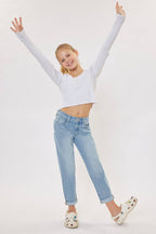 GIRLS MINI MOM JEANS