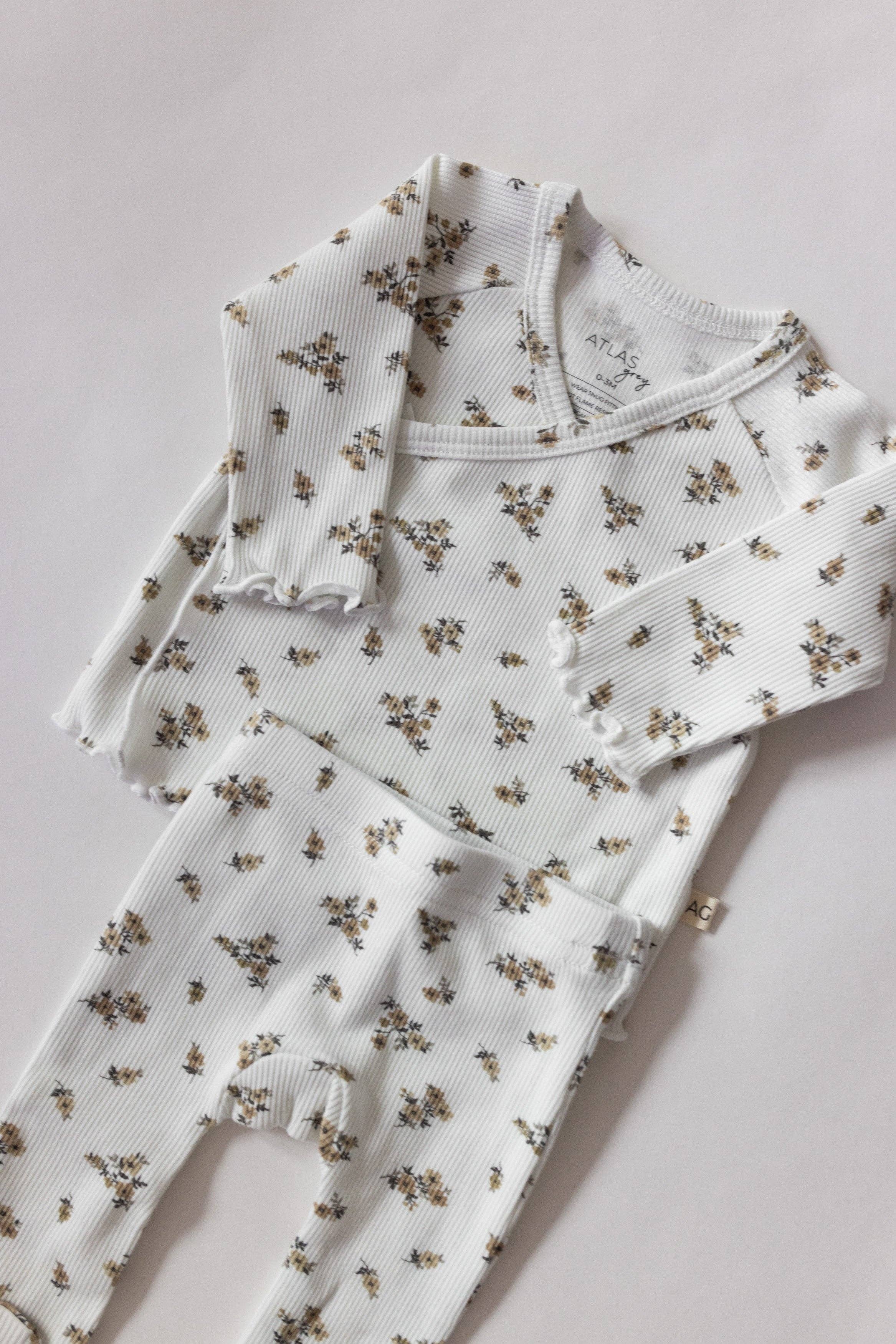 Organic Kimono Ribbed Set