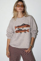 Trout Graphic Knit Sweater