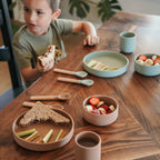 Silicone toddler feeding set