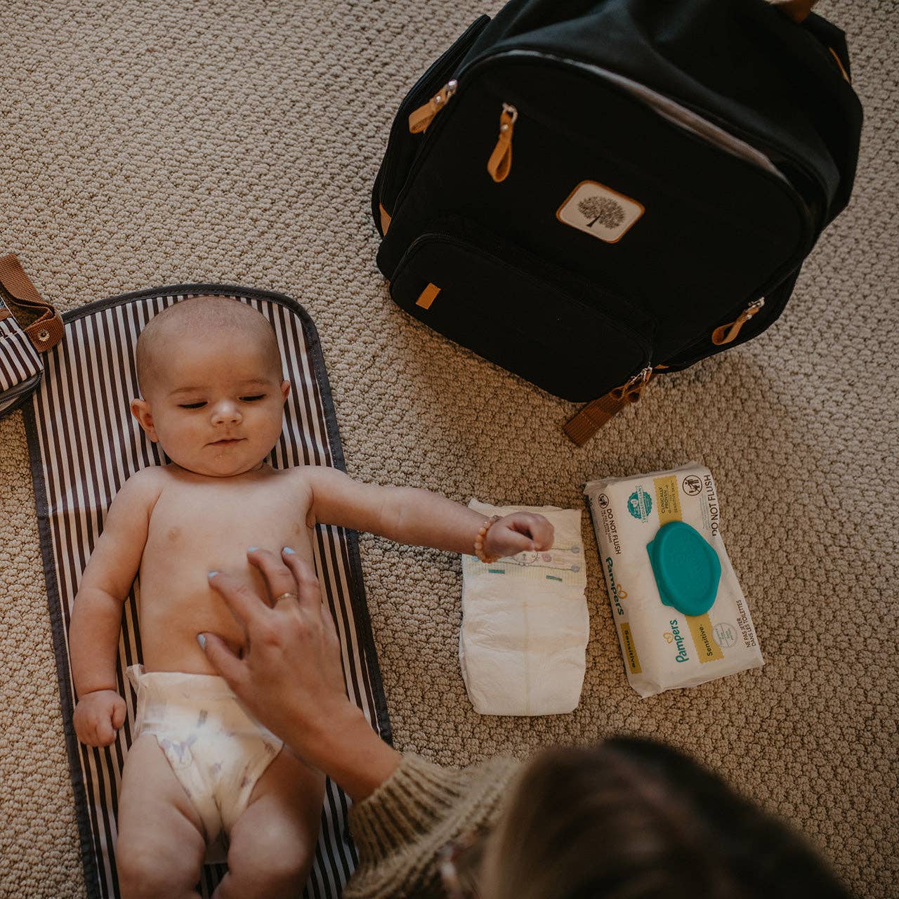 Birch Bag Mini - Diaper Backpack in Black