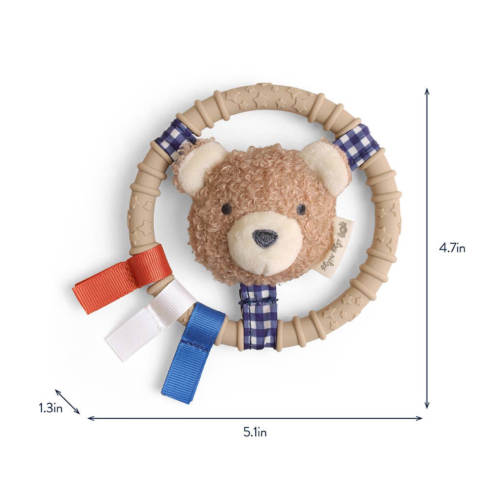 Teething Ring with Plush Character