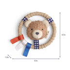 Teething Ring with Plush Character