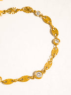 Ginevra 18K Gold Non-Tarnish Station Chain Bracelet