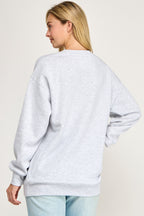 Fleece Sweatshirt With Mama Patch