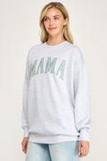 Fleece Sweatshirt With Mama Patch