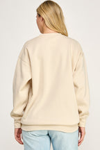 Fleece Sweatshirt With Mama Patch