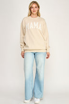 Fleece Sweatshirt With Mama Patch