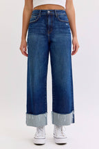 High Rise Crop Wise Leg With Cuff