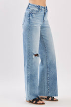 HIGH RISE WIDE LEG JEANS