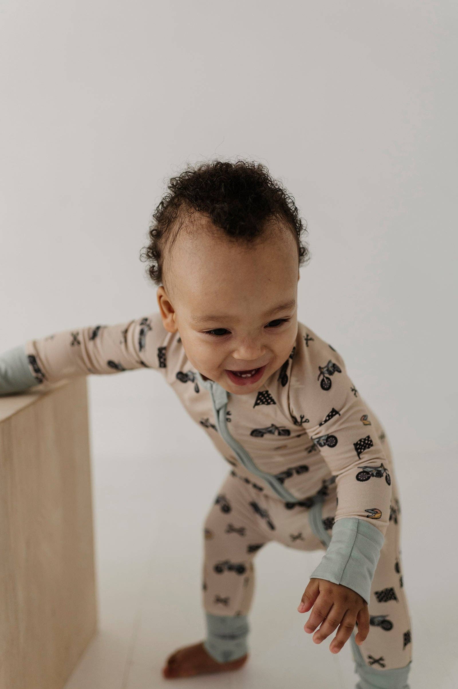 Babysprouts Long Sleeve Zip Romper - Multiple styles