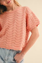 TWEEN GIRLS CROCHET TOP