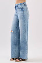 HIGH RISE WIDE LEG JEANS