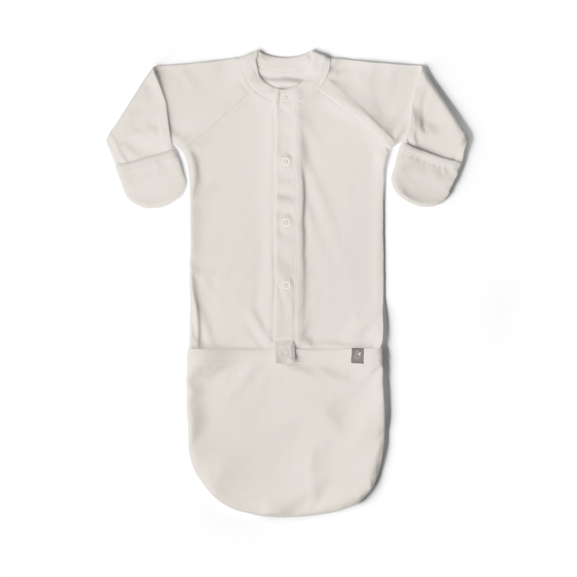 24 Hour Convertible Sleeper Baby Gown - Cloud