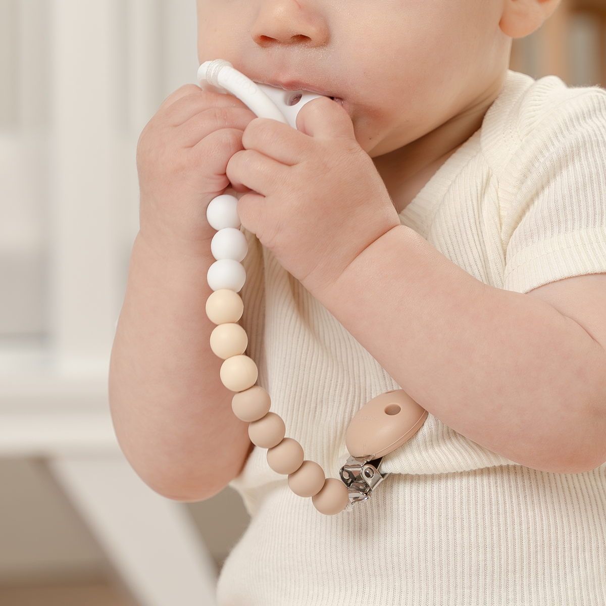 Baby Pacifier Clips, 100% Food Grade Silicone by Comfy Cubs