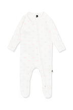 Pointelle Zippered Footie in Sweet Pink Bow (Kyte Baby)