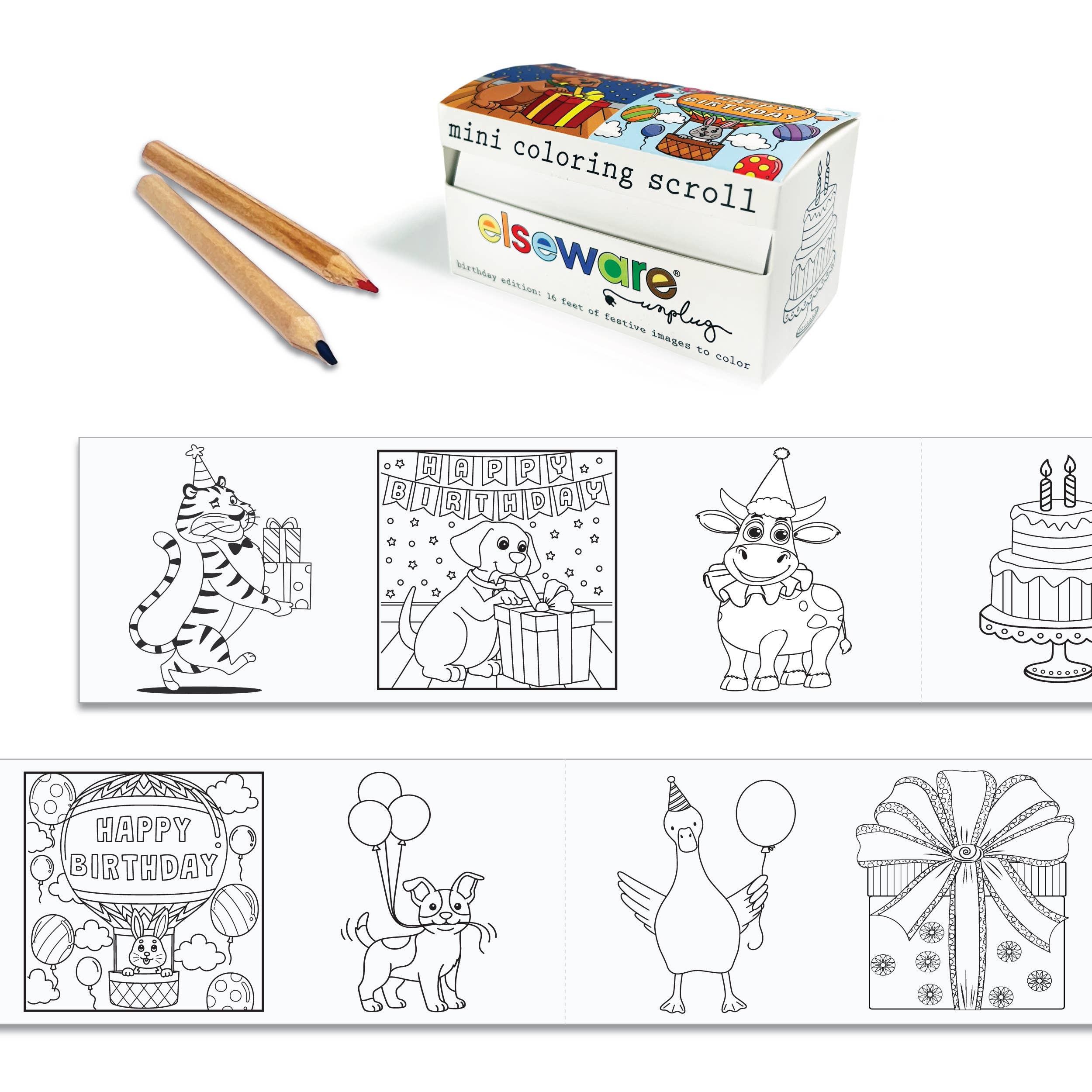Mini Coloring Scrolls - 12ct (multiple themes)