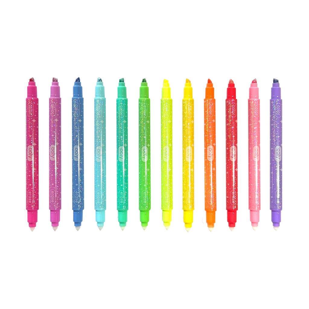 Make no Mistake!: Glittery Erasable Markers (Set of 12)
