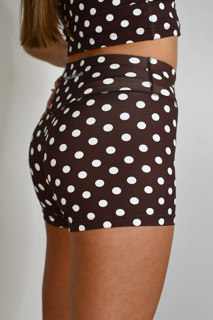 Pivot Polka Dot Biker Shorts Set