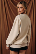 ROUND NECK LONG SLEEVE "RODEO" GRAPHIC SWEATSHIRT