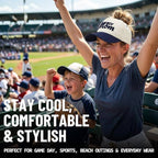 Criss Cross 2-Tone Hat - Boy Mom - Navy/Beige